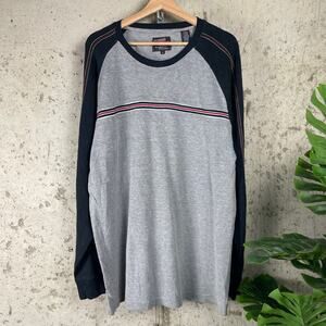 Y2K Point Zero Ribbed Thermal Striped Skater XL Longsleeve